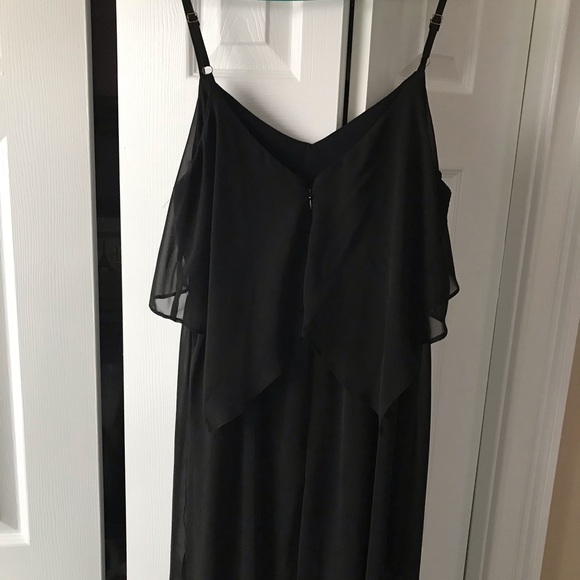 NWOT Black Chiffon Maxi Dress - Picture 6 of 10